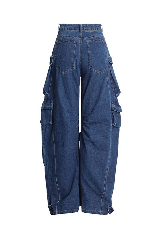 Denim Cargo pants